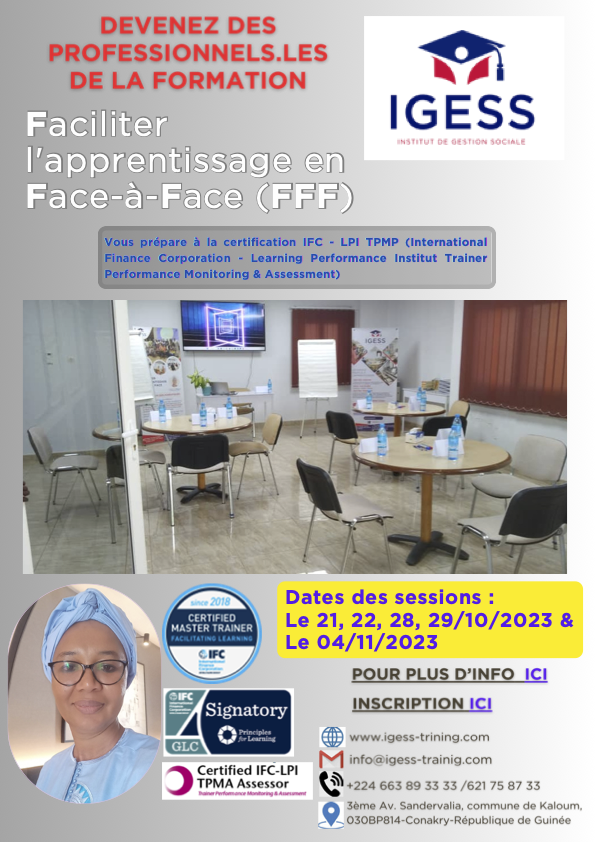 Faciliter l'apprentissage en Face-à-Face (FFF) | Grow Learn Connect